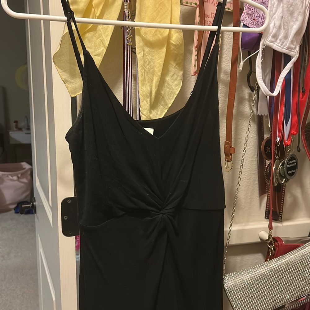black h&m dress